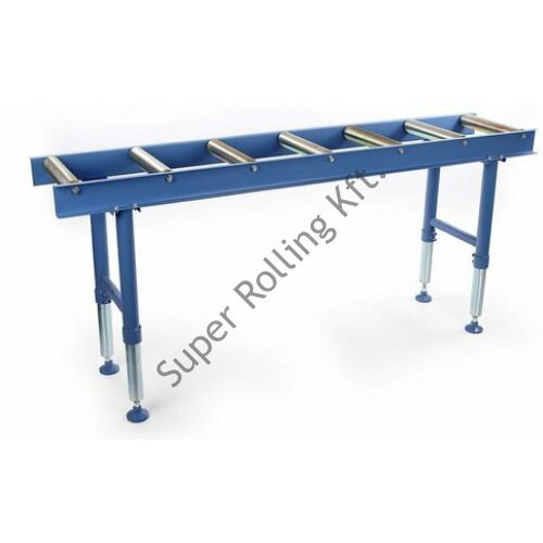 2000 mm-es görgős szállítópálya/Anyagtovábbító asztal 7db görgővel 800kg - 360x2000/650-950mm: