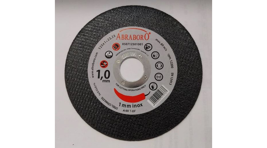 Image of Abraboro Vágókorong 125 x 22 x 1,0 mm (Szénacél, Inox)