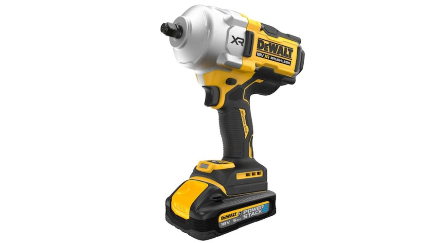 Image of 18V XR Szénkefe nélküli, 1/2" nagy nyomatékú ütvecsavarazó - 2 X 5Ah POWERSTACK Gumírozott akku