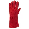 Kép 1/2 - Kesztyű piros szikra- és hőálló marhahasíték, bélelt