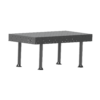 SupR®  Hegesztőasztal 1000 x 1000 x 6 mm Ø 16 rendszer furattal, 4 db lábbal