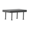 SupR®  Hegesztőasztal 1000 x 1000 x 8 mm Ø 16 rendszer furattal, 4 db lábbal 