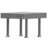 SupR®  Hegesztőasztal 1000 x 1000 x 6 mm Ø 16 rendszer furattal, 4 db lábbal
