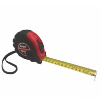 BERGER mérőszalag 10mx25mm gumírozott (piros)