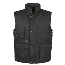 Bélelt mellény, 80% poliészter, 20% pamut, multifunkciós zsebek