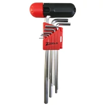  Imbuszkulcs készlet extra hosszú+markolat 9r.SW1,5-10