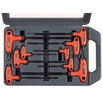 Torx kulcs készlet 9db T-nyelű gumírozott T10-100