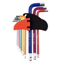 YATO Hosszú gömbfejű imbuszkulcs készlet 9 részes 1,5 - 10 mm S2	