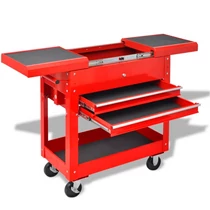 Szerszámkocsi 2 fiókos, nyitható felsőrésszel