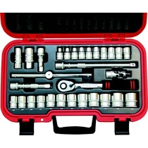 Kennedy metrikus hatszögű dugókulcs készlet  1/2"   (30 db-os)