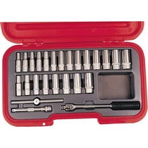 Kennedy 25 darabos metrikus és AF-colos dugókulcs készlet 3/8"