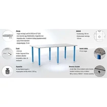 Basic 28 hegesztőasztal standard lábakkal Basic 28 hegesztőasztal standard lábakkal