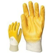 Eco kesztyű nitril light szellőző hátú sárga
