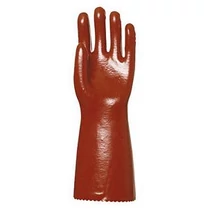 Kesztyű vygen 40 cm-es, bordó sav-, lúg-, olajálló, higiénikus Actifresh kiképzéssel