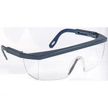 Ecolux Védőszemüveg kék keret, víztiszta látómező, állítható szárhossz