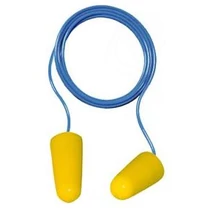 Earline zsinóros, narancs színű, lekerekített hengeres PU füldugó