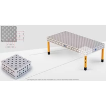 Hegesztőasztal Demmeler System 28 PL100x100 diagonal, 2000x1000x850
DEMONT 760 M standard lábakkal Hegesztőasztal Demmeler System 28 PL100x100 diagonal, 2000x1000x850
DEMONT 760 M standard lábakkal