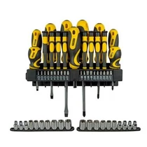 Stanley 57 részes csavarhúzó készlet fali tartóval