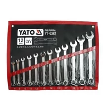 YATO YT-0362 Csillag-villáskulcs készlet 12 részes 8-24 mm CrV