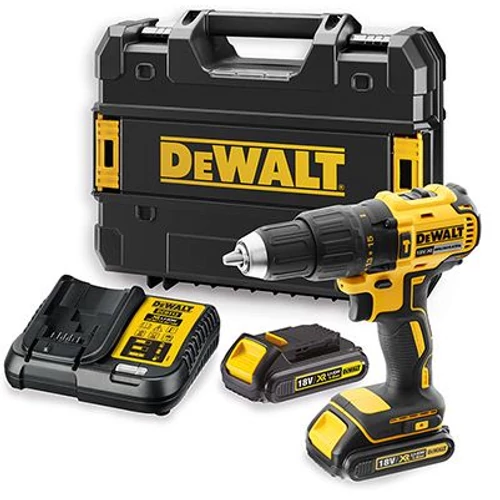 DEWALT DCD778S2T-QW Szénkefementes akkus ütvefúró-csavarozó TSTAK kofferben (2x1,5Ah/18V)