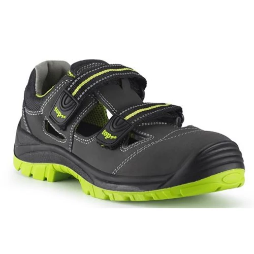 TOP Buffalo Sandal O1 SRC munkavédelmi szandál, nubuk bőr, PU/gumi talp