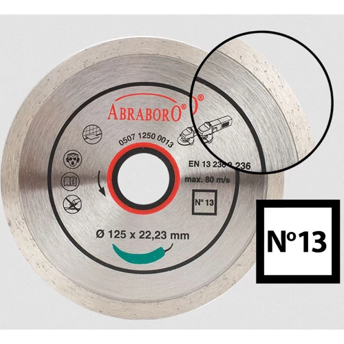 Gyémánt csempevágó 125 x 1,8 x 22mm