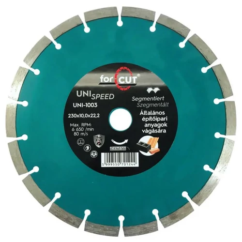 Flexmann gyémánttárcsa 230 x 2,6 x 10 x 16 x 22mm szegmentált