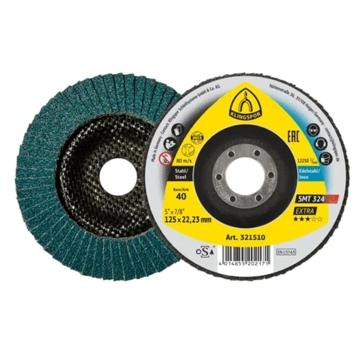 Klingspor lamellás csiszoló 125mm ZR60