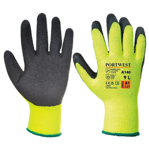 Thermal latex mártott kesztyű, 2-es szintű átszúrás elleni védelem