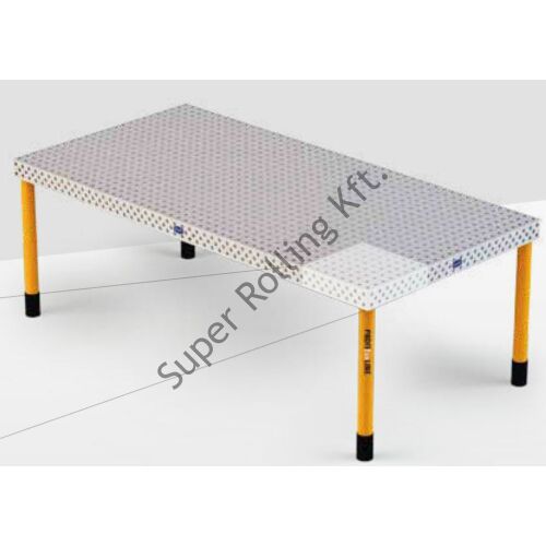 Demmeler 3D hegesztőasztal, 16-os rendszer PL 2400x1200x100, állítható lábbal