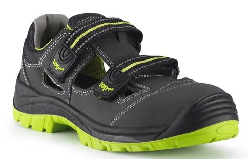 TOP Buffalo Sandal O1 SRC munkavédelmi szandál, nubuk bőr, PU/gumi talp
