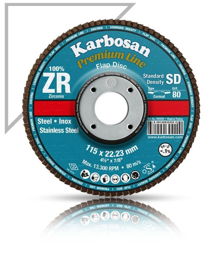 Karbosan lamellás csiszoló 125mm ZR40