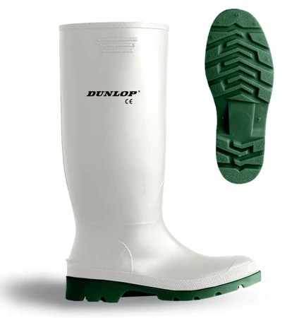 Dunlop Pricemastor fehér sav- és lúgálló csizma